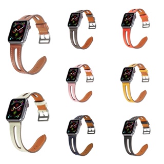 สายนาฬิกาข้อมือหนัง สําหรับ IWatch Ultra Band 49 มม. 45 มม. 44 มม. 38 มม. 40 มม. 41 มม. 42 มม.