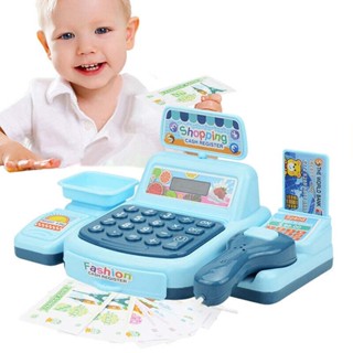 Kids Simulation Toy Cash Register Checkout Till Sound Working Scanner Shopping