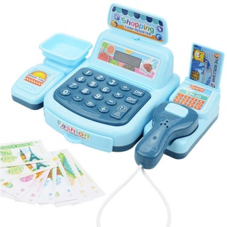 Childrens simulation supermarket cash register play every family toys Bao Bao mini convenience store cash register model