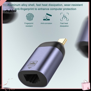 [Sy] อะแดปเตอร์คอมพิวเตอร์ มีไฟแสดงสถานะในตัว Type-C เป็น RJ45 อุปกรณ์เสริมคอมพิวเตอร์