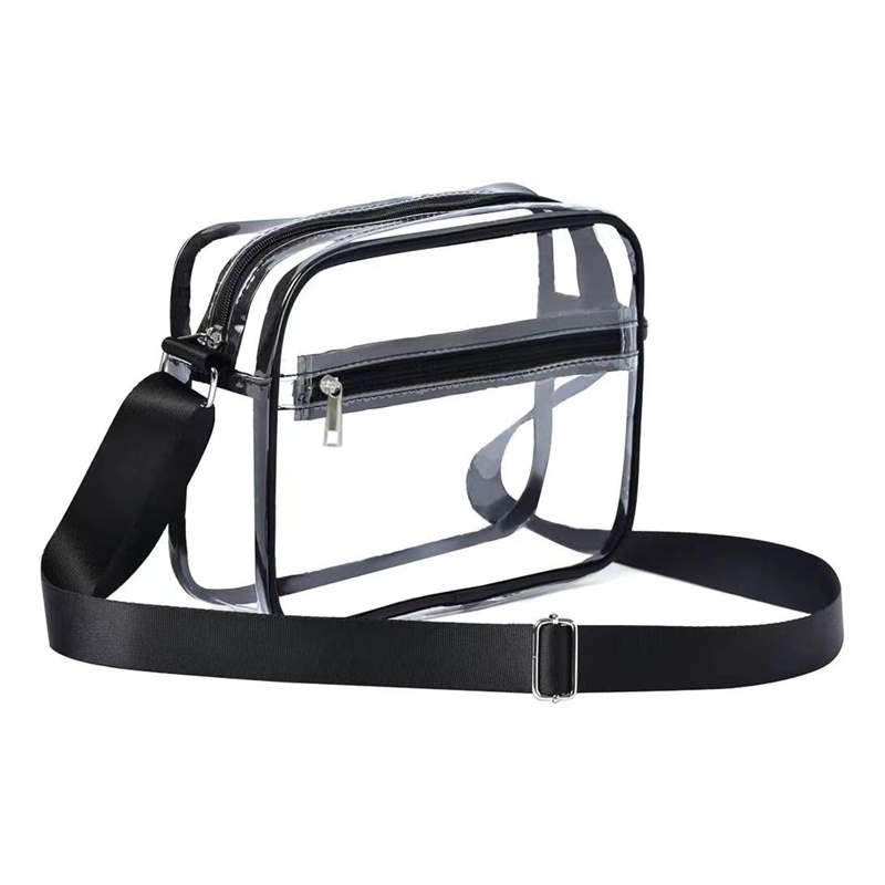 กระเป๋าสะพาย PVC กระเป๋าสะพาย Cross Body Bag กระเป๋ากันน้ําแบบใสสําหรับทุกวัน [XJ]