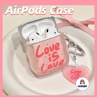 เคสหูฟัง แบบนิ่ม กันกระแทก ลายหัวใจ สําหรับ Apple Airpods 1 2 3 Pro 2