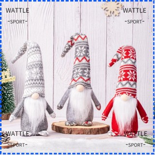 Wattle ตุ๊กตาโนมเอลฟ์ ไร้หน้า สําหรับแขวนตกแต่งต้นคริสต์มาส