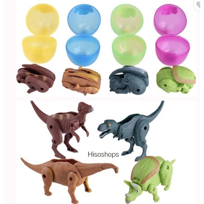 ไข่DINOSAUR SURPRISE EGGS เซอร์ไพรส์ไดโนเสาร์ ไข่ของเล่นไดโนเสาร์แปลงร่าง มาพร้อมกับการลุ้นของเล่นในไข่กันอย่างสน