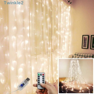 Twinkle ม่านไฟ Led 300 ดวง สไตล์แฟรี่ สําหรับตกแต่งบ้าน ห้องนอน