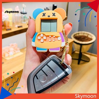 Skym* เครื่องเล่นเกม ปุ่มควบคุม ใช้งานง่าย พร้อมการ์ด รูปหมีบีบคลายเครียด สร้างสรรค์ พร้อมพวงกุญแจ ของเล่นสําหรับเด็ก