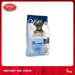 [MANOON] HAPPY DOG Mini Baby &amp; Junior 1kg ลูกสุนัขพันธุ์เล็ก