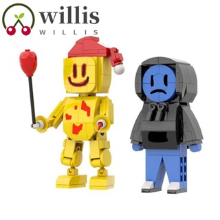 Willis บล็อคตัวต่อพลาสติก เกมสยองขวัญ The Backrooms Game Explorer Partypoopers Bricks Toy, Color Box Parent-Child ของเล่นสําหรับเด็กอนุบาล