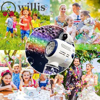 Willis ของเล่นเป่าฟองสบู่ไฟฟ้า มีไฟ LED รูปคนอวกาศ|เครื่องเป่าฟองสบู่อัตโนมัติ รูปปีกนางฟ้า นักบินอวกาศ ของเล่นสําหรับเด็ก