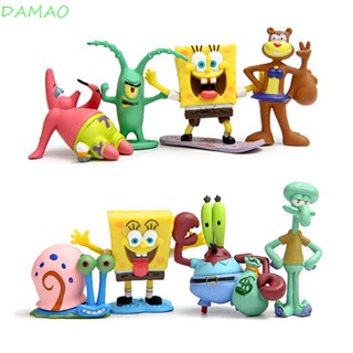 Damao โมเดลฟิกเกอร์ PVC รูปการ์ตูน SpongeBob Patrick Star น่ารัก สําหรับตกแต่งบ้าน