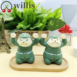 Willis ของเล่นบีบกด รูปมนุษย์ แก้เครียด กดป๊อปอัพ คืนตัวช้า เข่า ทหาร ของเล่นเด็กอ่อน