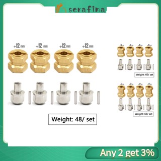 Rf อะไหล่ข้อต่อยางหกเหลี่ยม ทองเหลือง ขนาด 12 มม. สําหรับรถไต่หินบังคับ SCX10