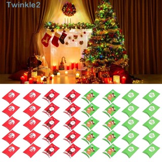 Twinkle กล่องของขวัญ พิมพ์ลายสโนว์แมน สุขสันต์วันคริสต์มาส 10 ชิ้น