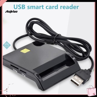 [Sy] อะแดปเตอร์การ์ดรีดเดอร์ USB 20 SIM TF ATM IC ID CAC สําหรับการ์ดธนาคาร