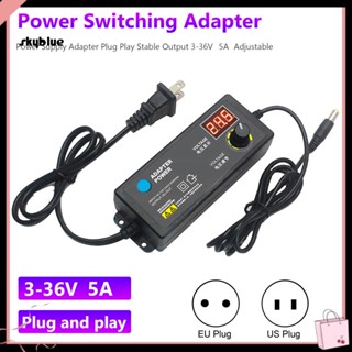 [Sy] อะแดปเตอร์พาวเวอร์ซัพพลายแรงดันไฟฟ้า 12V 5A 60W ปรับได้ สําหรับโคมไฟ