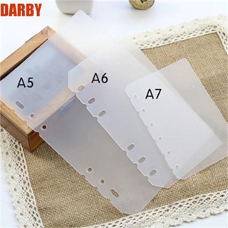 Darby บอร์ดแยกกระดาษโน้ตบุ๊ก แบบใส เนื้อแมตต์ ขนาด A5 A6 A7 B5 A4