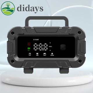 【DIDAYS Premium Products】เครื่องชาร์จแบตเตอรี่รถยนต์ดิจิทัล 12V 6A ด้ามจับพับได้ สําหรับแบตเตอรี่ตะกั่วกรดรถบรรทุก