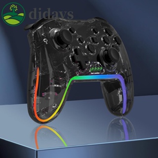 【DIDAYS Premium Products】เกมแพดบลูทูธ 4.0 แบบใส สําหรับ N-Switch PS3 PC Android