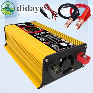 【DIDAYS Premium Products】อินเวอร์เตอร์รถยนต์ หน้าจอ LCD 6000W DC 12V เป็น AC 110V 220V