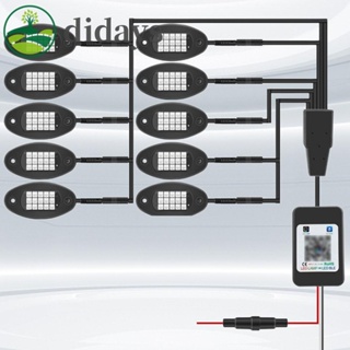 【DIDAYS Premium Products】ไฟ RGB ควบคุมผ่านแอป สําหรับรถยนต์ รถบรรทุก ATV UTV