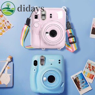 【DIDAYS Premium Products】กระเป๋าใส่กล้อง ขนาดเล็ก เคสคริสตัล PC สําหรับกล้อง Instax Mini12