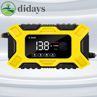 【DIDAYS Premium Products】เครื่องชาร์จแบตเตอรี่รถยนต์ 12V6A สําหรับรถจักรยานยนต์ รถยนต์