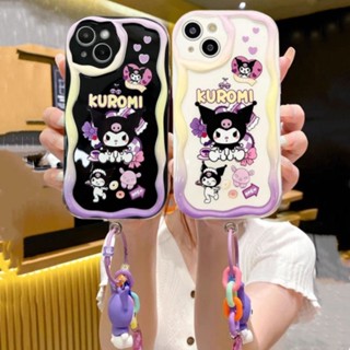 เคสโทรศัพท์มือถือ ซิลิโคนนิ่ม ลายการ์ตูนคุโรมิน่ารัก พร้อมสายโซ่คล้องมือ สําหรับ XIAOMI POCO X3 M3 X3GT F4 X5PRO X4NFC Mi 11 12 Lite