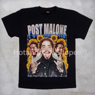 เสื้อวงสีดำ Post Malone TDM1849 Hotandrock เหมาะสำหรับผู้ชายและผู้หญิง