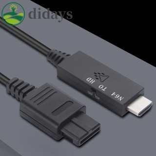 【DIDAYS Premium Products】สายเคเบิลอะแดปเตอร์แปลงเกมคอนโซล N64 HDMI ยาว 1 เมตร สําหรับ SNES NGC SFC