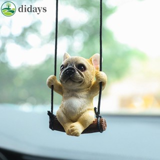 【DIDAYS Premium Products】จี้เรซิ่น รูปปั้นสุนัขชิงช้า สําหรับตกแต่งภายในรถยนต์