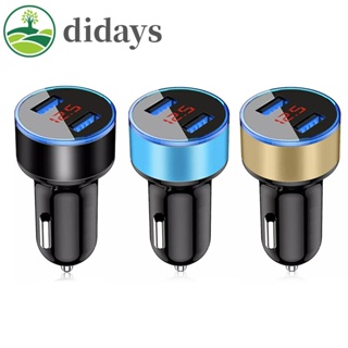 【DIDAYS Premium Products】อะแดปเตอร์ชาร์จโทรศัพท์มือถือ USB พอร์ตคู่ อุปกรณ์เสริมในรถยนต์