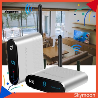 Skym* AV240 AV อะแดปเตอร์รับสัญญาณ AV ไร้สาย ป้องกันการรบกวน กระจายความร้อน 24GHz สําหรับ STB