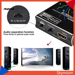 Skym* ตัวแยกเสียง 4K x 2K 60Hz เอฟเฟค 3D ARC HDMI เข้ากันได้กับออปติคอล TOSLINK SPDIF เครื่องขยายเสียง สําหรับเครื่องขยายเสียง