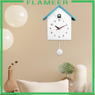 [Flameer] นาฬิกาแขวนผนัง รูปนกกระจอกไฟ สําหรับบ้าน ห้องนั่งเล่น ห้องครัว สํานักงาน เตาผิง ห้องรับประทานอาหาร โรงแรม