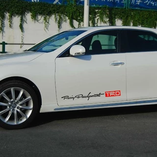 Trd สติกเกอร์ มีกาวในตัว สําหรับติดตกแต่งรถยนต์ 2 ชิ้น