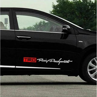 Trd สติกเกอร์ มีกาวในตัว สําหรับติดตกแต่งรถยนต์ 2 ชิ้น
