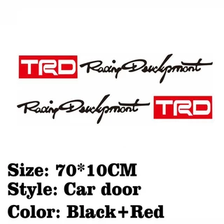 Trd สติกเกอร์ มีกาวในตัว สําหรับติดตกแต่งรถยนต์ 2 ชิ้น