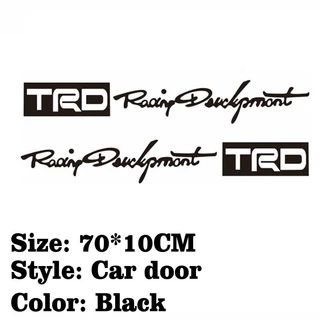 Trd สติกเกอร์ มีกาวในตัว สําหรับติดตกแต่งรถยนต์ 2 ชิ้น