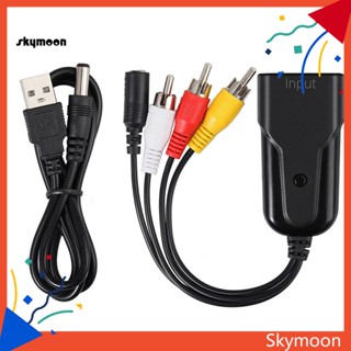 Skym* อะแดปเตอร์แปลงสายเคเบิ้ลเสียงวิดีโอ 1080P HDMI ตัวเมีย เป็น 3 RCA ตัวผู้