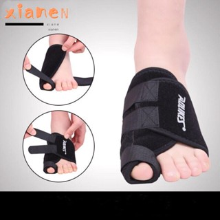 Xianen Hallux Valgus ผ้า OK ที่หนีบผมตรง ตาปลา ปรับได้ เฝือกแก้ไข, สีดํา สปริง บรรเทาอาการปวดเท้า หัวแม่เท้า ขนาดใหญ่