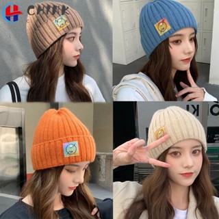 Chink Slouchy Bonnet, หมวกถัก ลําลอง นุ่ม ฤดูหนาว อบอุ่น สีพื้น หมวกสันทนาการ สําหรับผู้หญิง ผู้ชาย