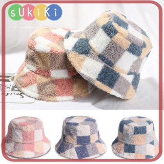 Sukiki หมวกบักเก็ต หนา นุ่ม ตาข่าย หมวก Cloche สําหรับผู้หญิง