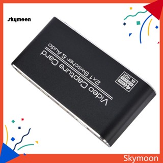 Skym* อะแดปเตอร์แปลงสัญญาณเสียงวิดีโอ USB30 Dual HDMI อินพุต 4K