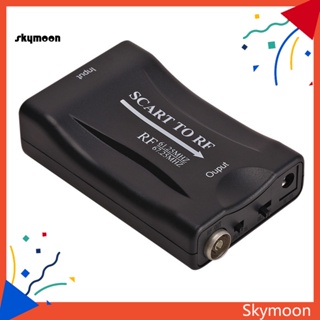 Skym* อะแดปเตอร์แปลงสัญญาณวิดีโอ 6725MHz Scart เป็น RF ความถี่สูง