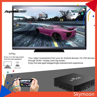 Skym* MX9-5G เครื่องเล่นมีเดีย WiFi 4K 24GHz ความคมชัดสูง ปลั๊ก EU UK US