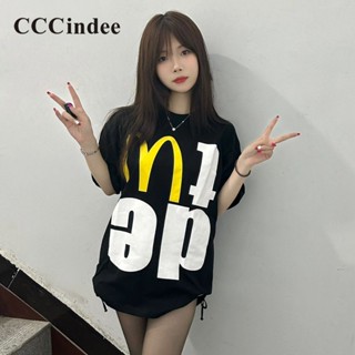 Cccindee ใหม่ เสื้อกันหนาว คอกลม แขนยาว ทรงหลวม สีตัดกัน เข้ากับทุกการแต่งกาย แฟชั่นสําหรับผู้หญิง 2023