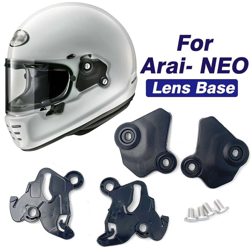 Arai NEO อุปกรณ์เสริมหมวกกันน็อครถจักรยานยนต์ Visor แผ่นฐานเลนส์ซ้ายขวาอะไหล่ทดแทนฐานล็อคเลนส์