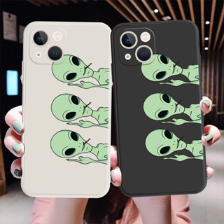 เคสโทรศัพท์มือถือแบบนิ่ม ลายการ์ตูนเอเลี่ยน สีเขียว สําหรับ Realme 10 Pro Plus 3 5i 5S 6i Realme 5 7 8 Pro 8S 8i 9 9i Q