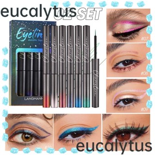 Eucalytus1 อายไลเนอร์ เนื้อลิขวิด กันน้ํา กันเหงื่อ ติดทนนาน 6 ชิ้น ต่อกล่อง