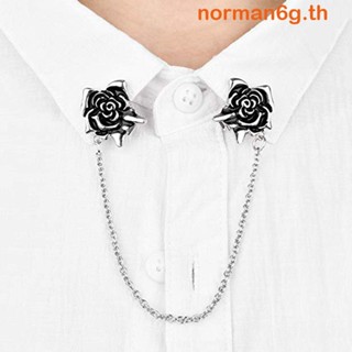 Anorman เข็มกลัด คลิปโซ่ ดอกกุหลาบ ผู้หญิง ชุดเดรส ผ้าคลุมไหล่ เสื้อถัก เสื้อกันหนาว คอปก อุปกรณ์เสริม
